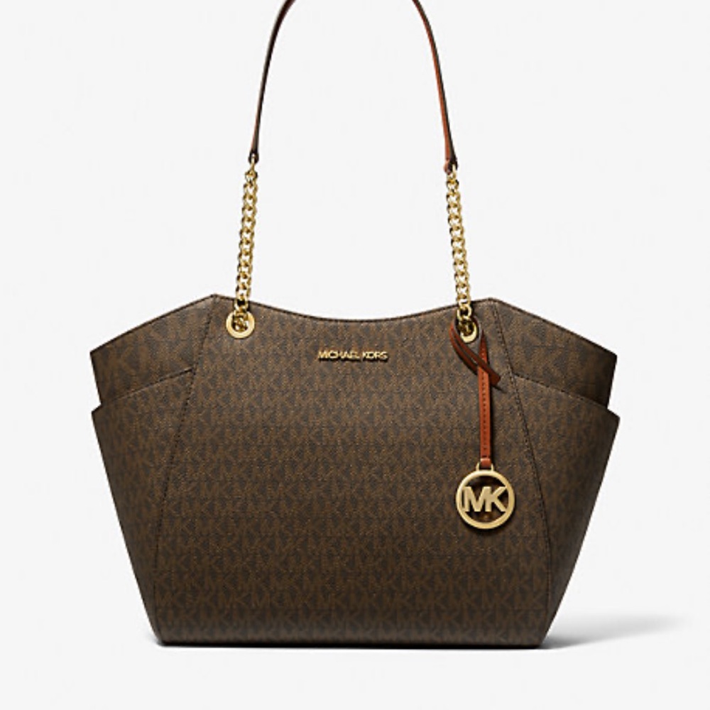 MK Michael Kors Large Tote Brown Brand New - Picture 5 of 5